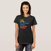 Yorkshire Terrier Dog Owner Coffee Gezegde T-shirt (Voorkant volledig)