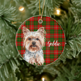 Yorkshire Terrier Dog Personalized Keramisch Ornament