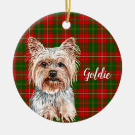 Yorkshire Terrier Dog Personalized Keramisch Ornament