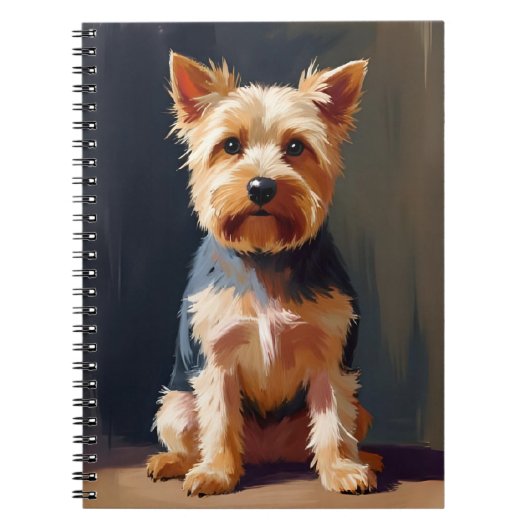 Yorkshire Terrier Dog Pet Painting Notitieboek (Voorkant)