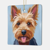Yorkshire Terrier | Dog Portrait Painting Keramisch Ornament (Links)