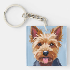 Yorkshire Terrier | Dog Portrait Painting Sleutelhanger