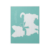 Yorkshire Terrier Dog Puppy Yorkie Notitieblok (Linkerzijde)