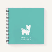 Yorkshire Terrier Dog Puppy Yorkie Notitieboek (Voorkant)