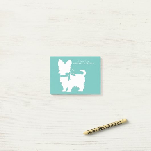 Yorkshire Terrier Dog Puppy Yorkie Post-it® Notes (Op bureau)