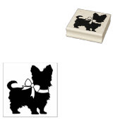 Yorkshire Terrier Dog Puppy Yorkie Rubberstempel (Gestempeld)
