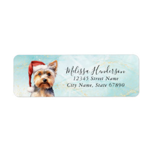 Yorkshire Terrier Dog Return-adreslabel Etiket