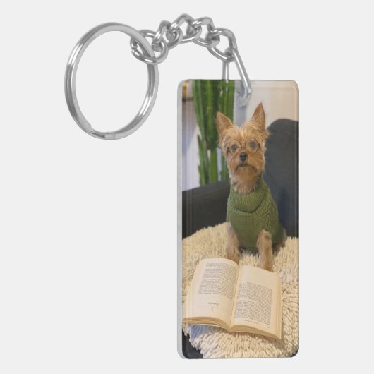 Yorkshire Terrier Dog Sleutelhanger (Voorkant Links)