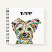 Yorkshire Terrier Dog Square Notitieboek (Voorkant)