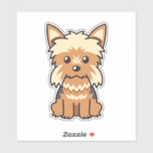 Yorkshire Terrier Dog Sticker (Vel)