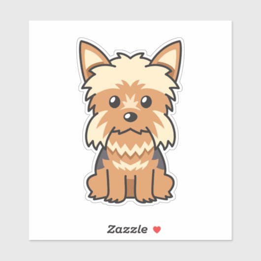 Yorkshire Terrier Dog Sticker (Vel)
