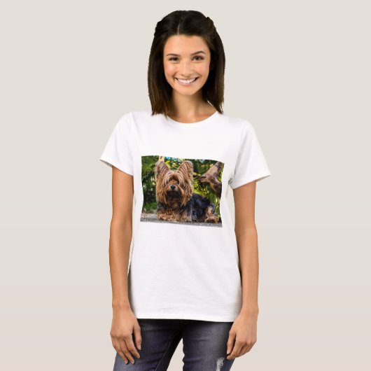 Yorkshire Terrier Dog T-shirt (Voorkant volledig)