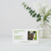 Yorkshire Terrier Dog Visitekaartje (Staand voorkant)
