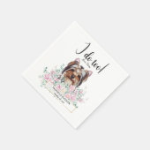 Yorkshire Terrier Dog Wedding Cocktail Napkins Servet (Hoek)