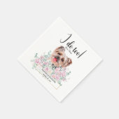 Yorkshire Terrier Dog Wedding Cocktail Napkins Servet (Hoek)