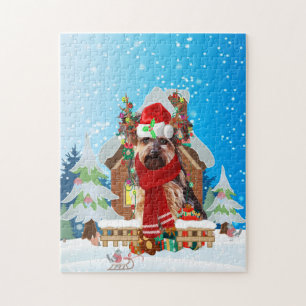 Yorkshire Terrier dog with Christmas gifts Legpuzzel