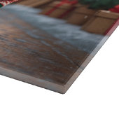 Yorkshire Terrier Dogs Christmas Snow Holiday  Snijplank (Hoek)