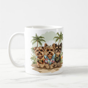 Yorkshire Terrier Dogs Hawaiian Shirten Koffiemok