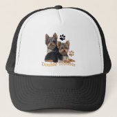 Yorkshire Terrier Double Trouble Apparel Trucker Pet (Voorkant)