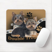 Yorkshire Terrier Double Trouble Gifts Muismat (Met muis)