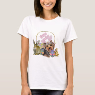 Yorkshire Terrier Easter Art T-shirt