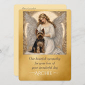 Yorkshire Terrier Elegant Engel Sympathie (Voorkant / Achterkant)