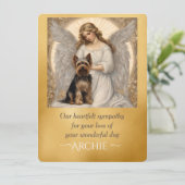 Yorkshire Terrier Elegant Engel Sympathie (Staand voorkant)