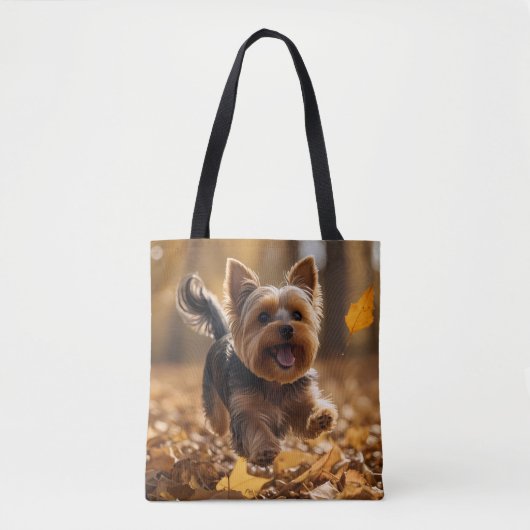 Yorkshire Terrier Elegante Canvas tas (Voorkant)