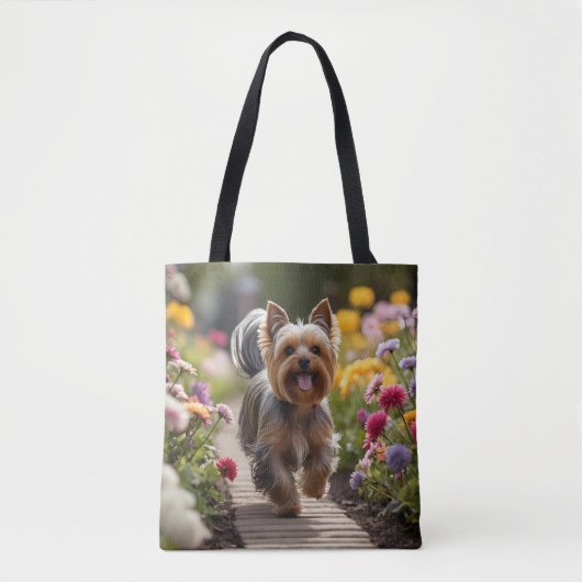 Yorkshire Terrier Elegante Canvas tas (Voorkant)
