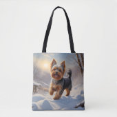Yorkshire Terrier Elegante Canvas tas (Voorkant)
