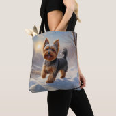 Yorkshire Terrier Elegante Canvas tas (Dichtbij)