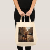 Yorkshire Terrier Elegante kruidenier Canvas tas (Voorkant (product))