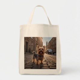 Yorkshire Terrier Elegante kruidenier Canvas tas