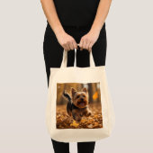 Yorkshire Terrier Elegante kruidenier Canvas tas (Voorkant (product))