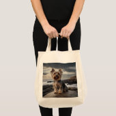 Yorkshire Terrier Elegante kruidenier Canvas tas (Voorkant (product))