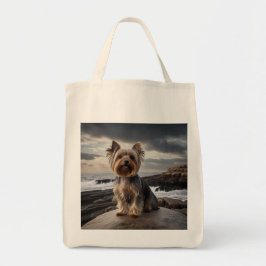 Yorkshire Terrier Elegante kruidenier Canvas tas