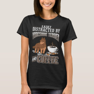 Yorkshire Terrier en koffie Yorkie T-shirt
