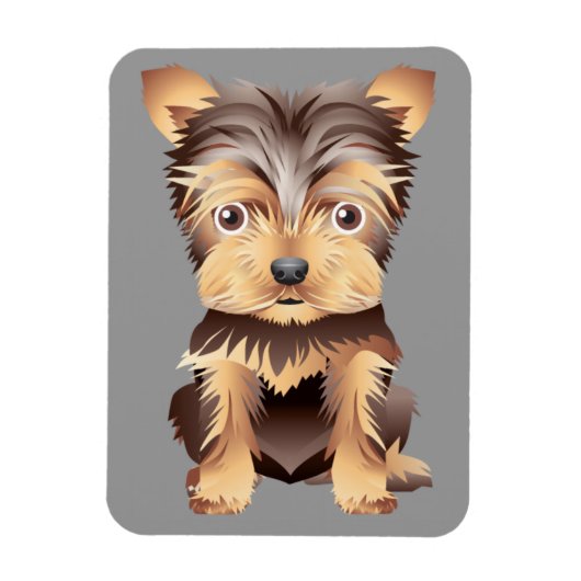 Yorkshire Terrier Flex Magnet Magneet (Verticaal)