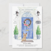Yorkshire Terrier Front door Moving Announcement Kaart (Voorkant)