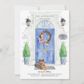 Yorkshire Terrier Front Door Moving Announcement Kaart (Voorkant)