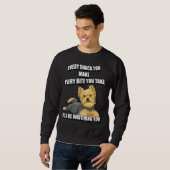 Yorkshire Terrier Funny Meme Elke snack ik ben W Trui (Voorkant volledig)