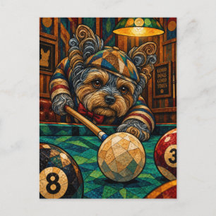 Yorkshire Terrier, Geometrisch Mozaïek Briefkaart