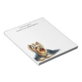 Yorkshire Terrier gepersonaliseerd Notitieblok (Schuin)