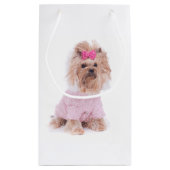Yorkshire Terrier Gift Bag Klein Cadeauzakje (Achterkant)