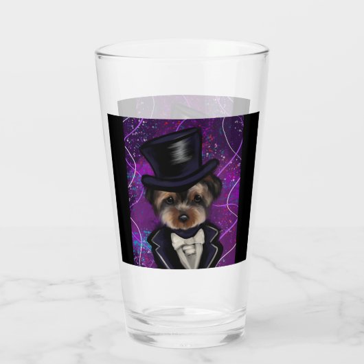 YORKSHIRE TERRIËR GLAS (Achterkant)