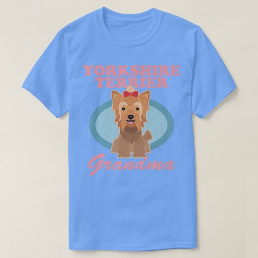 Yorkshire Terrier Grandma Yorkie Dog Owner Yorkshi T-shirt (Design voorkant)