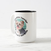 Yorkshire Terrier grappige citaat Mok van tweetone (Voorkant links)