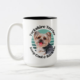Yorkshire Terrier grappige citaat Mok van tweetone