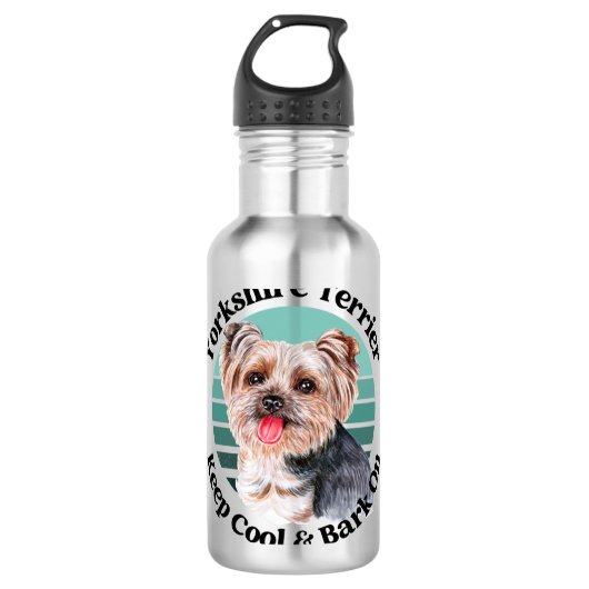 Yorkshire Terrier grappige citaat Waterfles (Voorkant)
