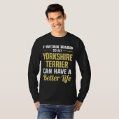 Yorkshire Terrier Grappige Hondenshirt Cadeaus T-shirt (Voorkant volledig)